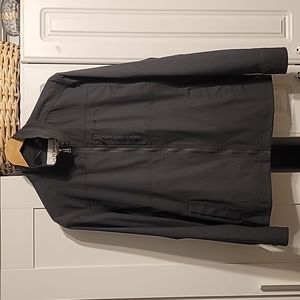 ORVIS Men's Gray Lightweight Jacket Sz Medium Stretch Pockets Full-Zip Casual